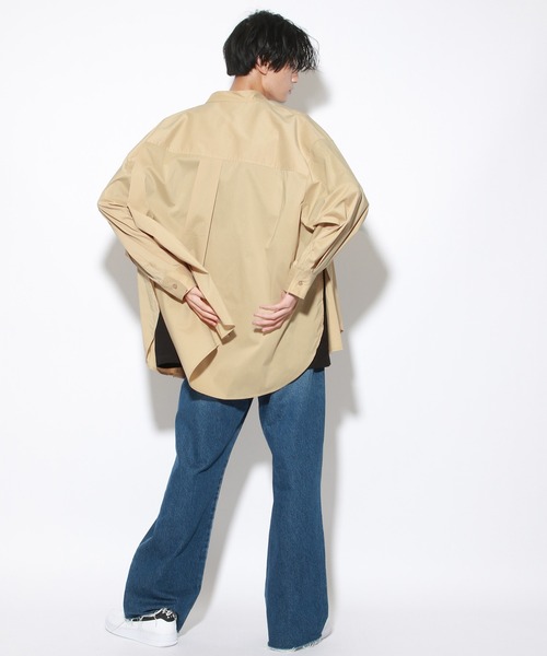 PBLIM（ページボーイリム）の「【PAGEBOYLIM】バンドカラーシャツ（シャツ/ブラウス・レディース・オフホワイト/ベージュ/ブルー・MEDIUM/LARGE）」の15枚目の写真