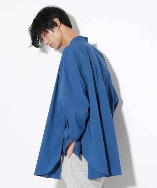 PBLIM（ページボーイリム）の「【PAGEBOYLIM】バンドカラーシャツ（シャツ/ブラウス・レディース・オフホワイト/ベージュ/ブルー・MEDIUM/LARGE）」の16枚目の写真