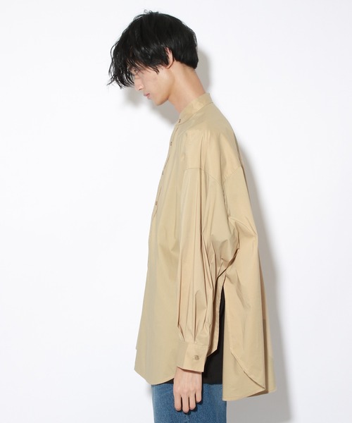 PBLIM（ページボーイリム）の「【PAGEBOYLIM】バンドカラーシャツ（シャツ/ブラウス・レディース・オフホワイト/ベージュ/ブルー・MEDIUM/LARGE）」の12枚目の写真