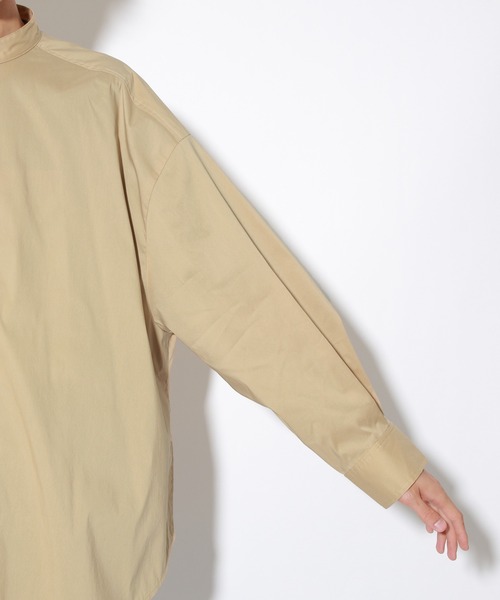 PBLIM（ページボーイリム）の「【PAGEBOYLIM】バンドカラーシャツ（シャツ/ブラウス・レディース・オフホワイト/ベージュ/ブルー・MEDIUM/LARGE）」の8枚目の写真