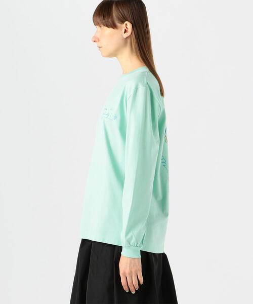 TOMORROWLAND (トゥモローランド)の「【別注】mayumi yamase×TOMORROWLAND コットンバックプリント ロングスリーブプルオーバー(Tシャツ/カットソー・レディース・ライトグリーン・S/L)」の3枚目の写真