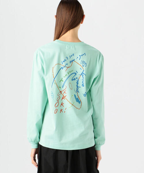 TOMORROWLAND (トゥモローランド)の「【別注】mayumi yamase×TOMORROWLAND コットンバックプリント ロングスリーブプルオーバー(Tシャツ/カットソー・レディース・ライトグリーン・S/L)」の9枚目の写真