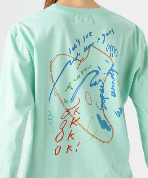 TOMORROWLAND (トゥモローランド)の「【別注】mayumi yamase×TOMORROWLAND コットンバックプリント ロングスリーブプルオーバー(Tシャツ/カットソー・レディース・ライトグリーン・S/L)」の7枚目の写真