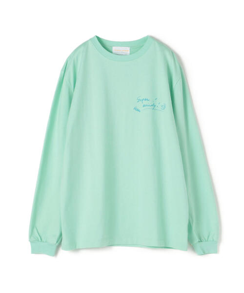 TOMORROWLAND (トゥモローランド)の「【別注】mayumi yamase×TOMORROWLAND コットンバックプリント ロングスリーブプルオーバー(Tシャツ/カットソー・レディース・ライトグリーン・S/L)」の4枚目の写真