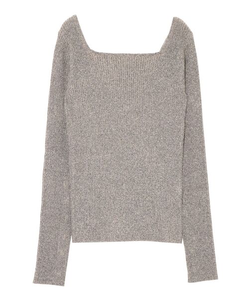 LAGUNAMOON（ラグナムーン）の「スリットボタンメランジニットプルオーバー（ニット/セーター・レディース・グレー/ブラック/モカ・FREE）」の14枚目の写真