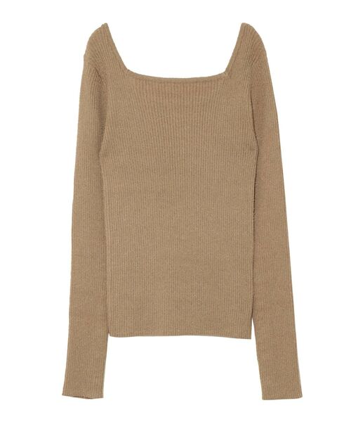 LAGUNAMOON（ラグナムーン）の「スリットボタンメランジニットプルオーバー（ニット/セーター・レディース・グレー/ブラック/モカ・FREE）」の18枚目の写真