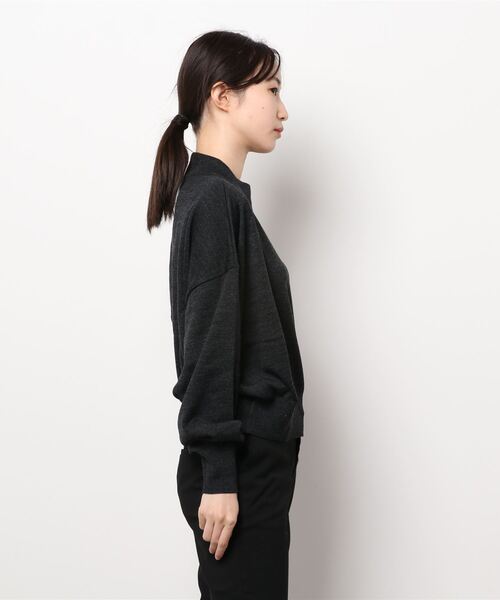 MIDIUMISOLID for Ladies モックネックプルオーバー（ニット