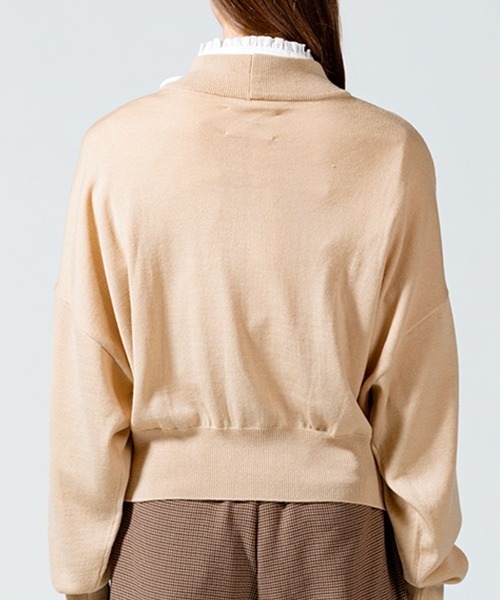 ニット セーター MIDIUMISOLID for Ladies モックネックプルオーバー レディース MIDIUMISOLID for Ladies モックネックプルオーバー（ニット