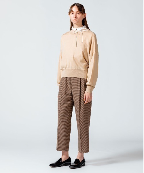 ニット セーター MIDIUMISOLID for Ladies モックネックプルオーバー レディース MIDIUMISOLID for Ladies モックネックプルオーバー（ニット