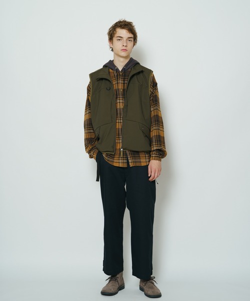 CIAOPANIC（チャオパニック）の「■スタンドネックルーズフィッシングベスト（ベスト・メンズ・ブラック/オリーブ・MEDIUM/LARGE）」の14枚目の写真