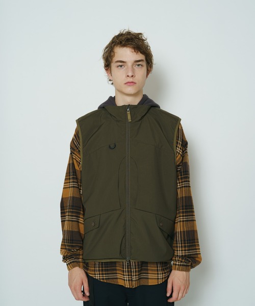 CIAOPANIC（チャオパニック）の「■スタンドネックルーズフィッシングベスト（ベスト・メンズ・ブラック/オリーブ・MEDIUM/LARGE）」の19枚目の写真