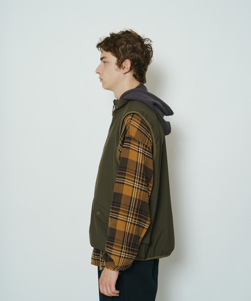 CIAOPANIC（チャオパニック）の「■スタンドネックルーズフィッシングベスト（ベスト・メンズ・ブラック/オリーブ・MEDIUM/LARGE）」の21枚目の写真