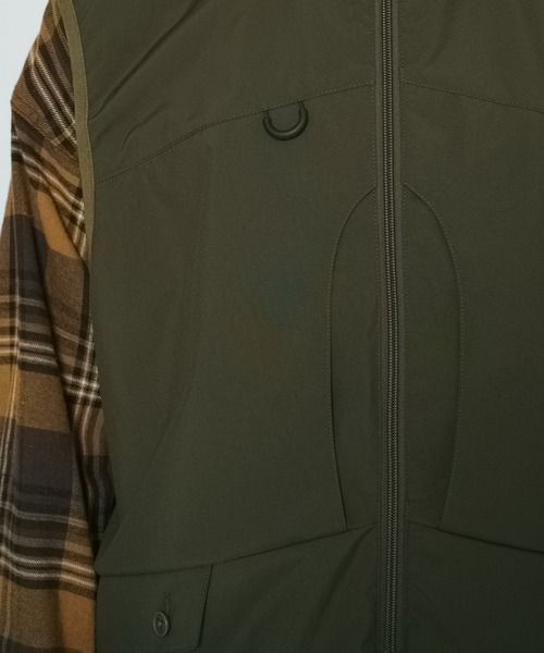 CIAOPANIC（チャオパニック）の「■スタンドネックルーズフィッシングベスト（ベスト・メンズ・ブラック/オリーブ・MEDIUM/LARGE）」の4枚目の写真