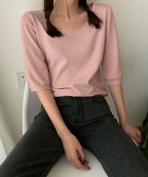 Vネックプルオーバー