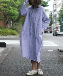 HARVESTY / ハーベスティ STRIPE SHIRTS ROBE