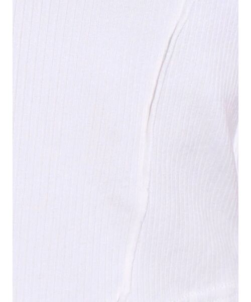 EMODA(エモダ)の「スイッチングリブトップ(Tシャツ/カットソー・レディース・ホワイト/ブラック/マスタード・FREE)」の18枚目の写真