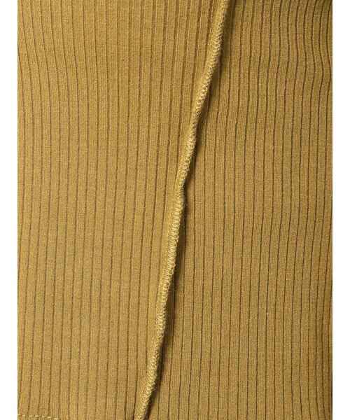 EMODA(エモダ)の「スイッチングリブトップ(Tシャツ/カットソー・レディース・ホワイト/ブラック/マスタード・FREE)」の20枚目の写真