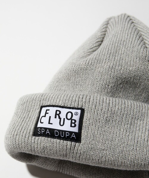 FREAK'S STORE（フリークスストア）の「FROCLUB/フロクラブ スタンダードロゴ ロールニットキャップ（ニットキャップ/ビーニー・メンズ・ブラック/グレー・ﾌﾘ-）」の7枚目の写真