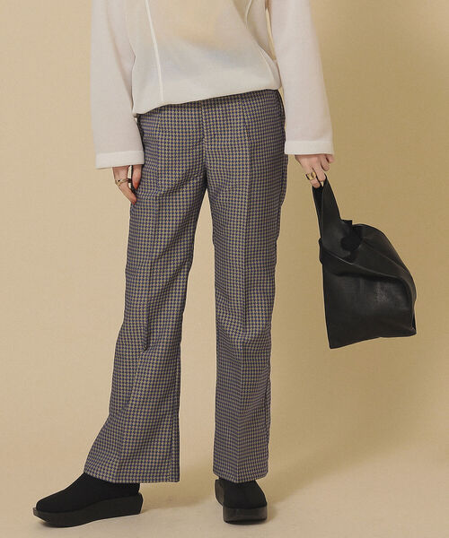 Ray BEAMS（レイビームス）の「Ray BEAMS / チドリ ジャカード フレア パンツ（その他パンツ・レディース・ボルドー/パープル系その他2・S/M）」の11枚目の写真