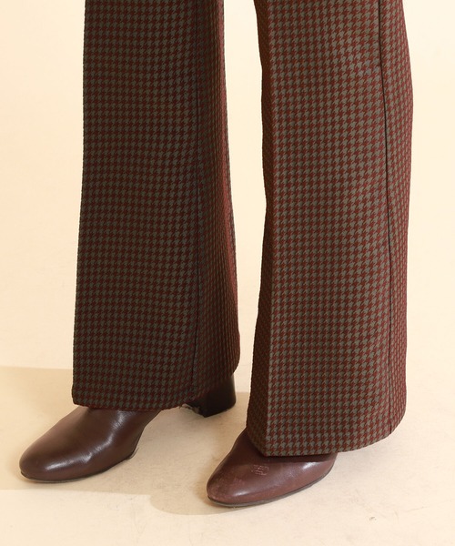 Ray BEAMS（レイビームス）の「Ray BEAMS / チドリ ジャカード フレア パンツ（その他パンツ・レディース・ボルドー/パープル系その他2・S/M）」の17枚目の写真