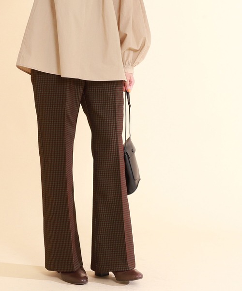 Ray BEAMS（レイビームス）の「Ray BEAMS / チドリ ジャカード フレア パンツ（その他パンツ・レディース・ボルドー/パープル系その他2・S/M）」の16枚目の写真