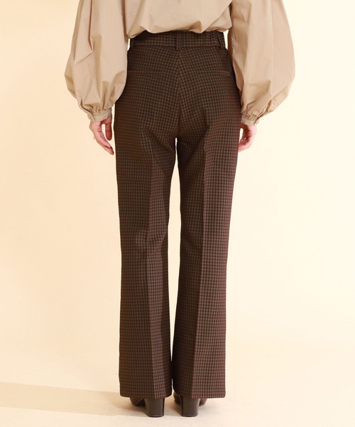 Ray BEAMS（レイビームス）の「Ray BEAMS / チドリ ジャカード フレア パンツ（その他パンツ・レディース・ボルドー/パープル系その他2・S/M）」の9枚目の写真