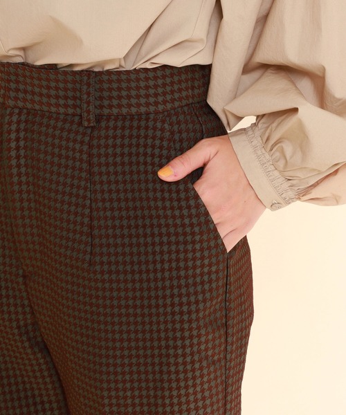 Ray BEAMS（レイビームス）の「Ray BEAMS / チドリ ジャカード フレア パンツ（その他パンツ・レディース・ボルドー/パープル系その他2・S/M）」の19枚目の写真