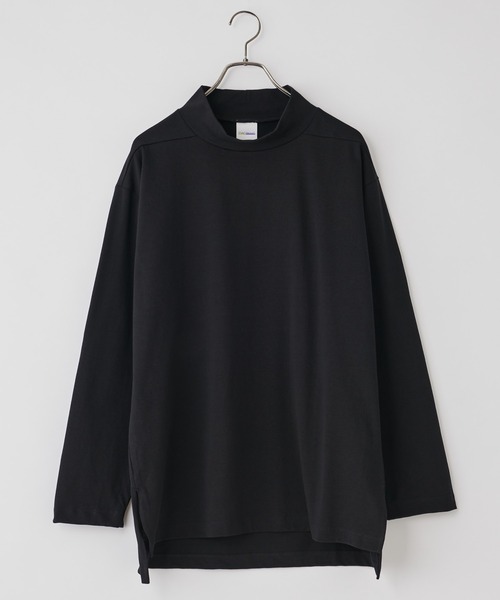 CIAOPANIC（チャオパニック）の「■スリット入りデラヴェハイネックリングスリーブＴシャツ（Tシャツ/カットソー・メンズ・ホワイト/ブラック/ネイビー・MEDIUM/LARGE）」の3枚目の写真