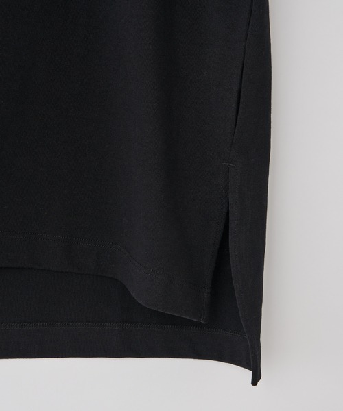 CIAOPANIC（チャオパニック）の「■スリット入りデラヴェハイネックリングスリーブＴシャツ（Tシャツ/カットソー・メンズ・ホワイト/ブラック/ネイビー・MEDIUM/LARGE）」の7枚目の写真