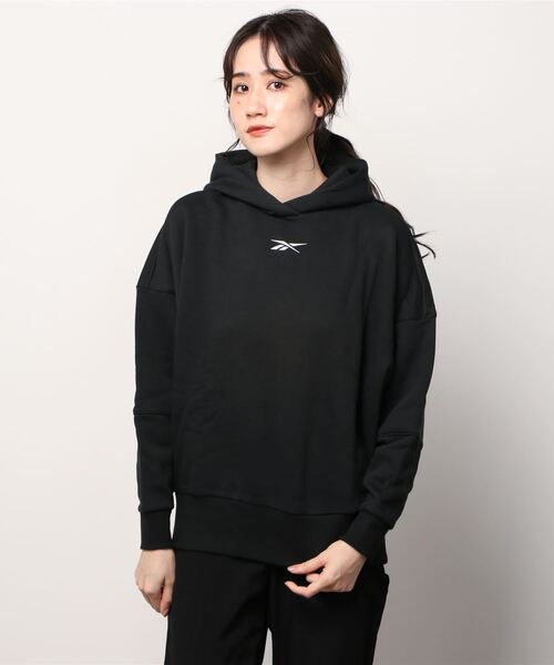 Reebok（リーボック）の「レトロ オーバーサイズ フーディー / Retro Oversize Hoodie（パーカー・レディース・アイボリー/ブラック・MEDIUM/LARGE/XX-LARGE/X-LARGE/SMALL/X-SMALL）」の9枚目の写真