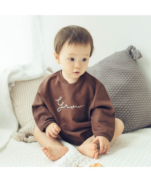 apres les cours（アプレレクール）の「2WAYステップオール（肌着・キッズ・ミント/ブラウン/ピンク/アイボリー・90）」の7枚目の写真