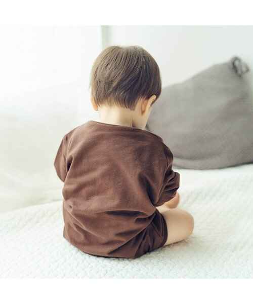 apres les cours（アプレレクール）の「2WAYステップオール（肌着・キッズ・ミント/ブラウン/ピンク/アイボリー・90）」の8枚目の写真