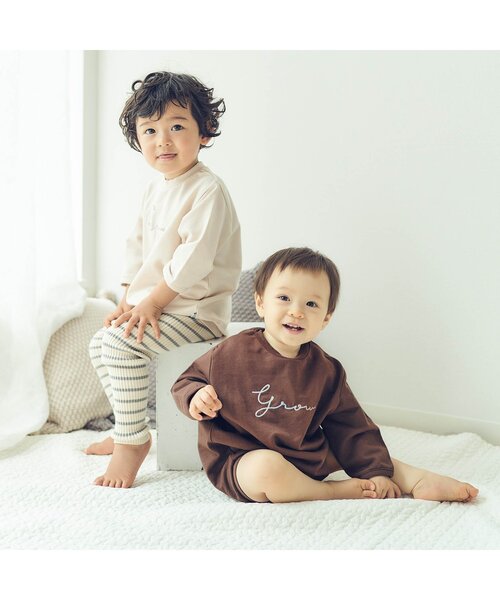 apres les cours（アプレレクール）の「2WAYステップオール（肌着・キッズ・ミント/ブラウン/ピンク/アイボリー・90）」の11枚目の写真