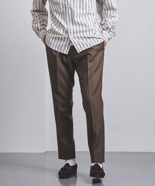 UNITED ARROWS（ユナイテッドアローズ）の「＜UNITED ARROWS＞ ウールギャバジン ベーシックテーパード 1プリーツ（その他パンツ・メンズ・ベージュ/ネイビー/モカ・S/M/L/XL）」の6枚目の写真