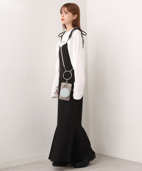 one after another NICE CLAUP(ワンアフターアナザーナイスクラップ)の「コインケース付スマートフォンショルダーバッグ(ショルダーバッグ・レディース・ブラック/ピンク/アイボリー/アニマル・FREE)」の13枚目の写真