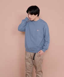 Dickies（ディッキーズ）の「【Dickies / ディッキーズ】 裏毛ミニワッペン　ビッグシルエット　クルートレーナー スウェット（スウェット）」