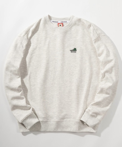 CONVERSE(コンバース)の「【CONVERSE/コンバース】 ビッグシルエット リブラインスウェット/ワンポイントロゴ スウェット/ウラケ トレーナー(スウェット・レディース・アッシュグレー/オフホワイト/ブラック系その他/ベージュ/ブラック/グリーン/グリーン系その他/レッド系その他/オートミール/ブルー系その他/グレー系その他/ブラウン/ライトブルー/ブラック系その他3/グレー/アイボリー/ブラック系その他2/ホワイト系その他/ダークグリーン/グリーン系その他2/グレー系その他2・L/M/XL)」の11枚目の写真