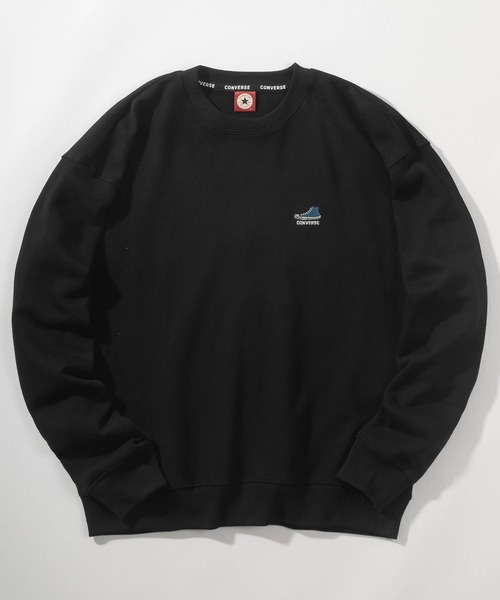 CONVERSE(コンバース)の「【CONVERSE/コンバース】 ビッグシルエット リブラインスウェット/ワンポイントロゴ スウェット/ウラケ トレーナー(スウェット・レディース・アッシュグレー/オフホワイト/ブラック系その他/ベージュ/ブラック/グリーン/グリーン系その他/レッド系その他/オートミール/ブルー系その他/グレー系その他/ブラウン/ライトブルー/ブラック系その他3/グレー/アイボリー/ブラック系その他2/ホワイト系その他/ダークグリーン/グリーン系その他2/グレー系その他2・L/M/XL)」の7枚目の写真