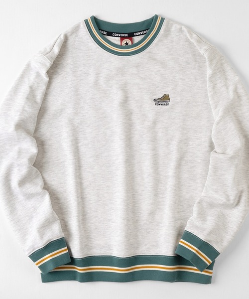 CONVERSE(コンバース)の「【CONVERSE/コンバース】 ビッグシルエット リブラインスウェット/ワンポイントロゴ スウェット/ウラケ トレーナー(スウェット・レディース・アッシュグレー/オフホワイト/ブラック系その他/ベージュ/ブラック/グリーン/グリーン系その他/レッド系その他/オートミール/ブルー系その他/グレー系その他/ブラウン/ライトブルー/ブラック系その他3/グレー/アイボリー/ブラック系その他2/ホワイト系その他/ダークグリーン/グリーン系その他2/グレー系その他2・L/M/XL)」の9枚目の写真