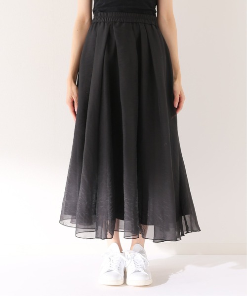 オーガンジースカート【手洗い可能/ウエストゴム】◇（スカート  