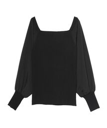 LAGUNAMOON | オフショルリブニットプルオーバー(ニット/セーター)