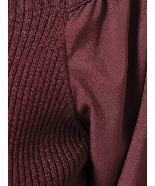 LAGUNAMOON（ラグナムーン）の「オフショルリブニットプルオーバー（ニット/セーター・レディース・ブラック/ベージュ/ボルドー・FREE）」の15枚目の写真