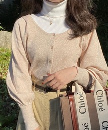 Mysa&Liina by yuririn | ２WAY袖ボリュームラメニット(ニット/セーター)