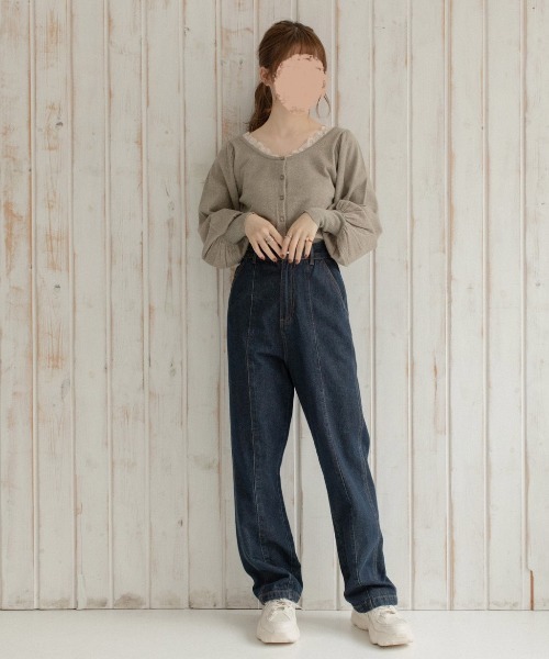 Mysa&Liina by yuririn（ミーサリーナバイユリリン）の「２WAY袖ボリュームラメニット（ニット/セーター・レディース・アイボリー/グリーン/ピンクベージュ/ブラウン・M）」の6枚目の写真