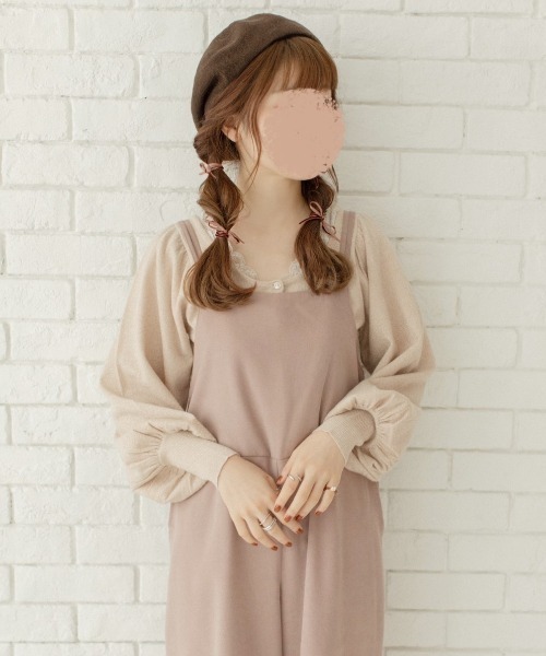 Mysa&Liina by yuririn（ミーサリーナバイユリリン）の「２WAY袖ボリュームラメニット（ニット/セーター・レディース・アイボリー/グリーン/ピンクベージュ/ブラウン・M）」の22枚目の写真