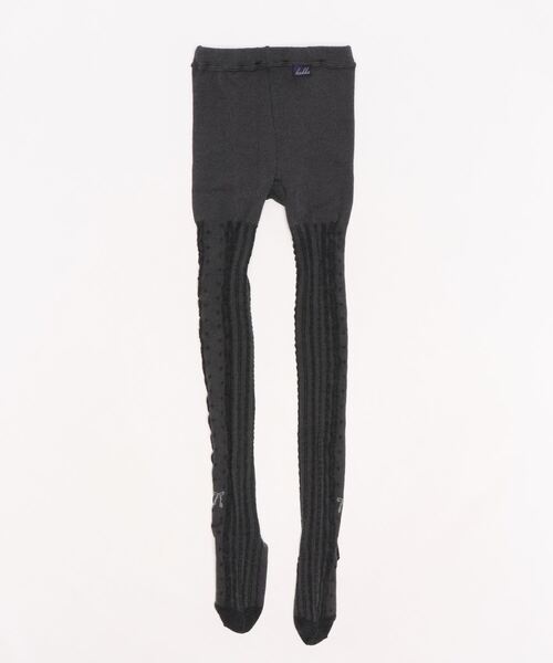 HAKKA KIDS（ハッカキッズ）の「[ジュニアサイズ]カラータイツ（タイツ/ストッキング・キッズ・レッド/グレー/チャコール/マスタード・L）」の3枚目の写真