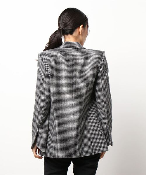 ZADIG&VOLTAIRE（ザディグ　エ　ヴォルテール）の「VISKO PIED DE POULE VESTE（テーラードジャケット・レディース・ブラック系その他・38/36/34）」の5枚目の写真