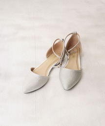 LibertyDoll（リバティードール）の「LibertyDoll ポインテッドトゥ美脚セパレートストラップフラットパンプス（パンプス）」