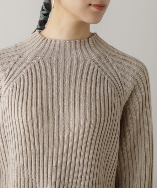 Bou Jeloud（ブージュルード）の「リブフレアニットチュニック（ニット/セーター・レディース・チャコールグレー/ブルー/グリーン/グレイッシュベージュ・FREE）」の22枚目の写真