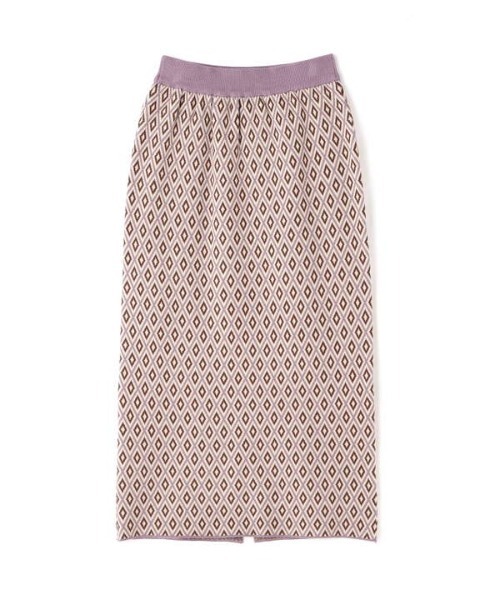 N.（N. Natural Beauty Basic）（エヌエヌナチュラルビューティーベーシック）の「◆ジャガードニットタイトスカート（スカート・レディース・パープル/グレー・MEDIUM）」の18枚目の写真